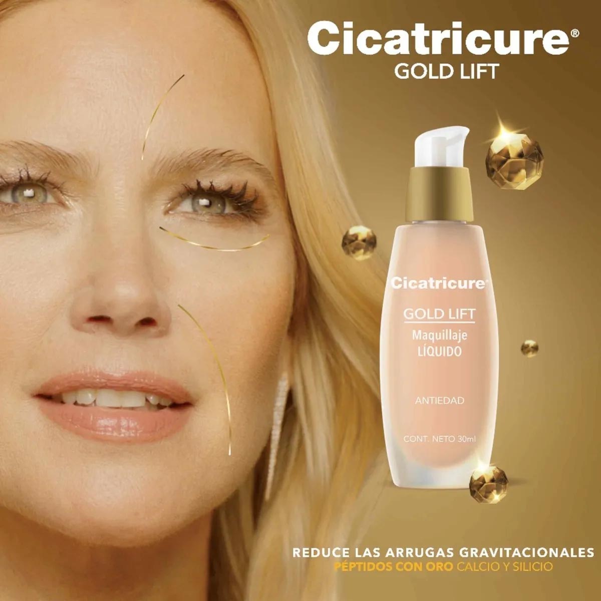 Cicatricure Gold Lift Maquillaje Liquido Light 30 Ml - Agatha Market