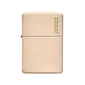 Encendedor Zippo Flat Sand Logo Beige ZP49453ZL Agathamarket.cl