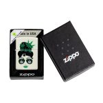 Encendedor Zippo Green Plant Girl Glow Design Blanco ZP49837 Agathamarket.cl 2