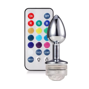 Plug Anal Dilatador Luz Led Control De Luces Talla M Agathamarket.cl