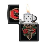 Encendedor Zippo Crow Tattoo Design Negro ZP48611 Agathamarket.cl 2
