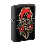 Encendedor Zippo Crow Tattoo Design Negro ZP48611 Agathamarket.cl 3