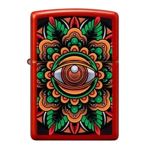 Encendedor Zippo Counter Culture Eye Rojo ZP48678 Agathamarket.cl