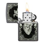 Encendedor Zippo Heart Design Gris ZP48720 Agathamarket.cl 2