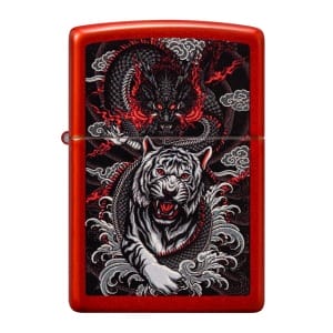 Encendedor Zippo Dragon Tiger Design Rojo ZP48933 Agathamarket.cl