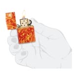 Encendedor Zippo Fire Zippo Design Rojo ZP48981 Agathamarket.cl 5