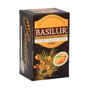 Te Basilur Organic Rooibos sin cafeina Orange Jengibre 25 Bolsas Agathamarket.cl
