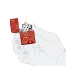 Encendedor Zippo Abstract Lines Design Rojo ZP48705 Agathamarket.cl 4