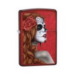 Encendedor Zippo Day Of Dead Girl Rojo ZP28830 Agathamarket.cl 3
