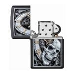 Encendedor Zippo Skull Clock Design Negro ZP29854 Agathamarket.cl 4