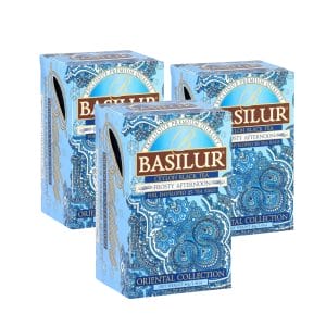 Pack Te Basilur 3 Cajas Frosty Afternoon de 25 Bolsas c/u Agathamarket.cl