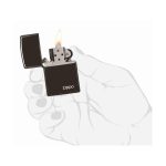 Encendedor Zippo Classic High Polish Black Logo ZP24756ZL Agathamarket.cl 4