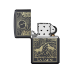Encendedor Zippo Wolf Tarot Card Design Negro ZP218.MP402654 Agathamarket.cl 3
