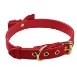 Collar Gargantilla Choker Con Cascabel Eco Cuero Rojo Agathamarket.cl 2