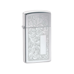 Encendedor Zippo Slim Chrome Venetian Plateado ZP1652 Agathamarket.cl 3