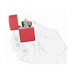 Encendedor Zippo Red Matte With Logo Rojo ZP233ZL Agathamarket.cl 5