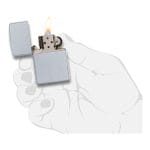 Encendedor Zippo Lighter Satin Chrome Plata Zp205 Agathamarket.cl 3