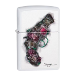 Encendedor Zippo Spazuk Flower Gun Design Blanco ZP29894 Agathamarket.cl 3