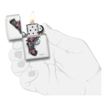 Encendedor Zippo Spazuk Flower Gun Design Blanco ZP29894 Agathamarket.cl 5