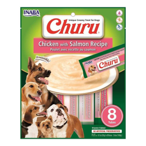 Churu Para Perro Pollo y Salmon 8 Tubos de 20 grs Agathamarket.cl
