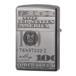 Encendedor Zippo Currency Dolar Design Plateado ZP49025 Agathamarket.cl 5