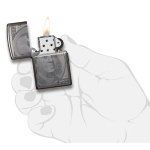 Encendedor Zippo Currency Dolar Design Plateado ZP49025 Agathamarket.cl 6