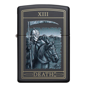 Encendedor Zippo Death Card Design Negro ZP218.CI412218 Agathamarket.cl