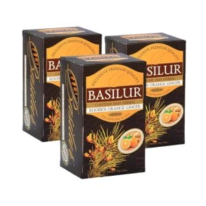 Pack Te Basilur 3 Cajas Rooibos Orange Jengibre de 25 Bolsas c/u Agathamarket.cl