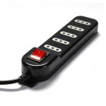 Alargador con Switch 6 tomas 3 Mts Negro Macrotel Agathamarket.cl 2