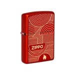 Encendedor Zippo Abstract Lines Design Rojo ZP48705 Agathamarket.cl 3