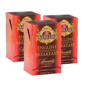 Pack Te Basilur 3 Cajas English Breakfast de 25 Bolsas c/u Agathamarket.cl