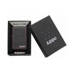 Encendedor Zippo Classic Black And Red Borde Rojo Zp218zb Agathamarket.cl 5