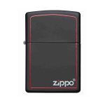 Encendedor Zippo Classic Black And Red Borde Rojo Zp218zb Agathamarket.cl 3