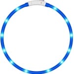 COLLAR CON LUZ DE GOMA AZUL MASCOTA USB TALLA S Agathamarket.cl 2