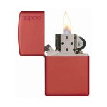 Encendedor Zippo Red Matte With Logo Rojo ZP233ZL Agathamarket.cl 2