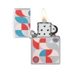 Encendedor Zippo Geometric Design Plateado ZP48712 Agathamarket.cl 2