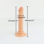 Mini Dildo Consolador Silicona Jelly Negro Con Ventosa Agathamarket.cl 3
