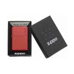 Encendedor Zippo Red Matte With Logo Rojo ZP233ZL Agathamarket.cl 4