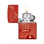 Encendedor Zippo Abstract Lines Design Rojo ZP48705 Agathamarket.cl 2