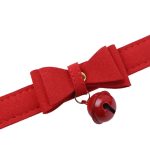 Collar Gargantilla Choker Con Cascabel Eco Cuero Rojo Agathamarket.cl 4