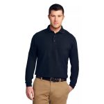 Polera Pique Lisa Manga Larga Color Azul Marino Sangiovanni – S Agathamarket.cl 2