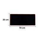 Mouse Pad Gamer K8 Negro Borde Cocido 70x30cm Antideslizante Agathamarket.cl 3